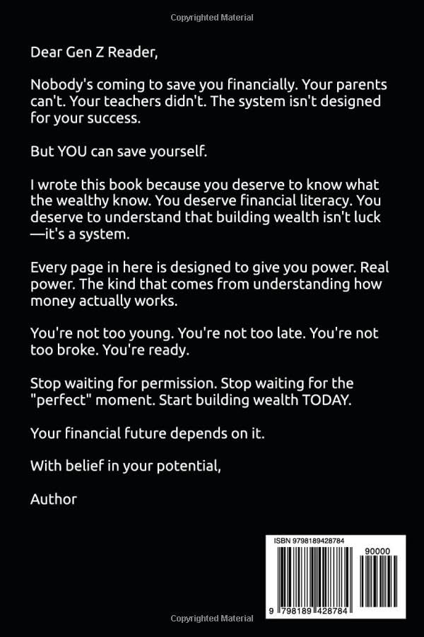 Rich Dad Poor Dad for Gen Z Book