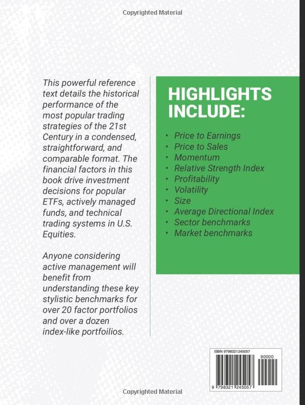 The Factor Investing Chartbook Book