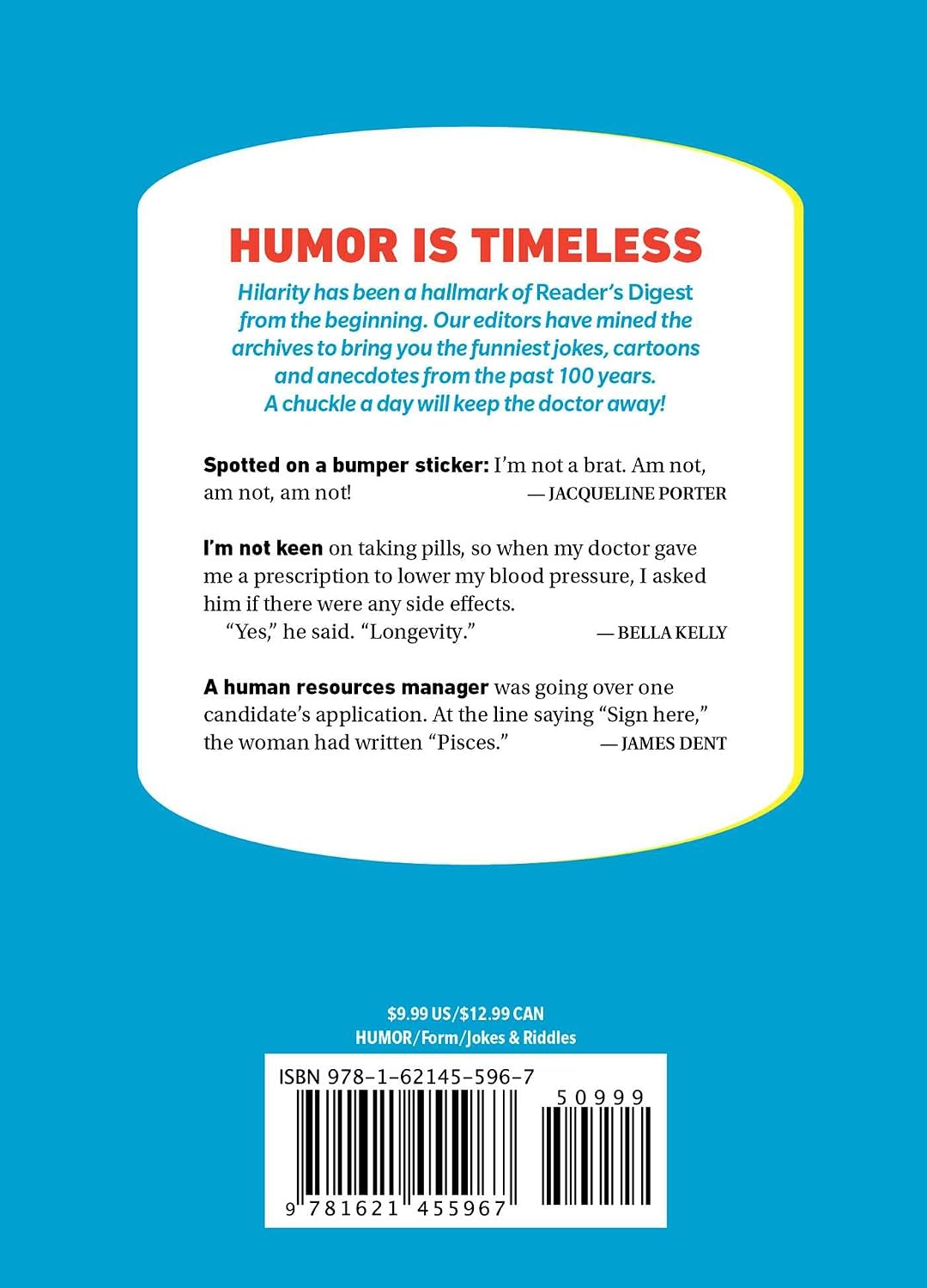 Reader's Digest Laughter is the Best Medicine Book