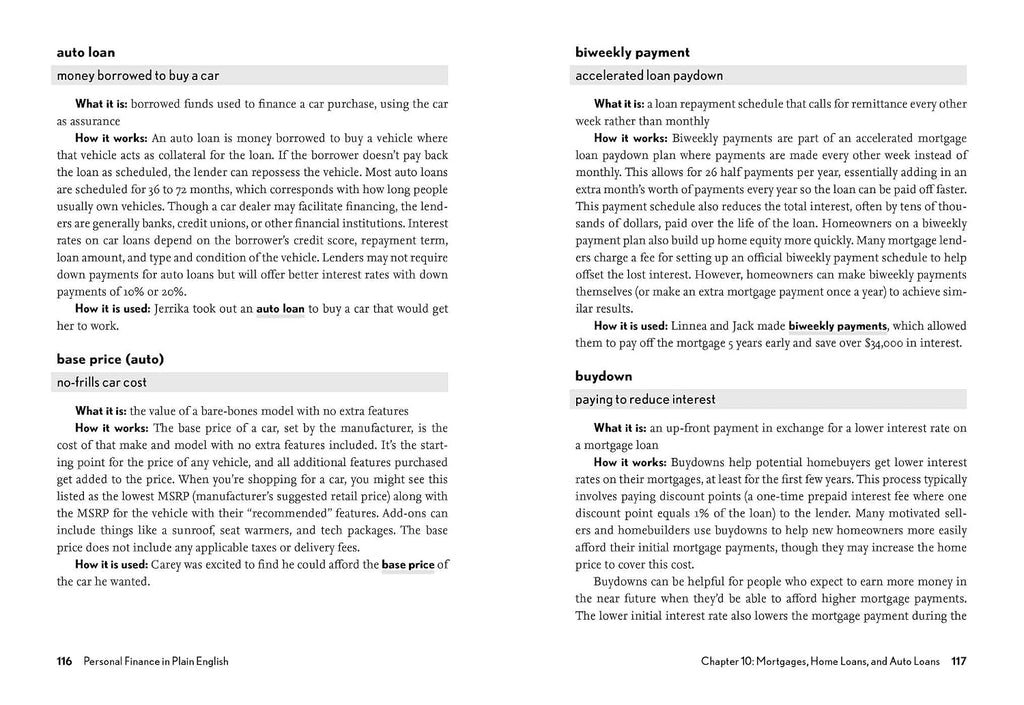 Personal Finance in Plain English Book