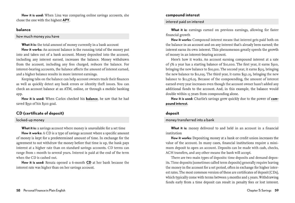Personal Finance in Plain English Book