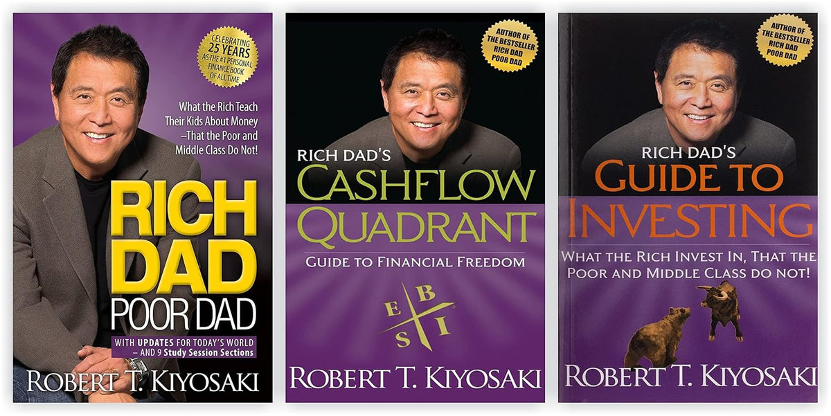 Rich Dad Poor Dad 3 Books Collection Set Book