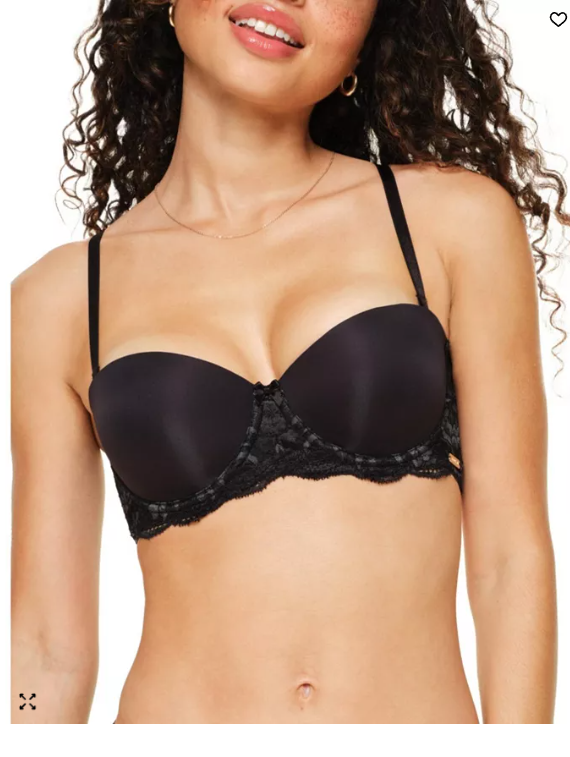 Adore Me Womens Lyza Push up Balconette Bra,38B