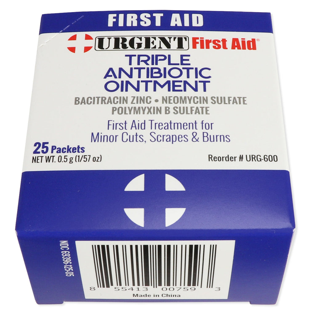 Triple Antibiotic Ointment, 0.5gm, 25 per box