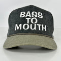 BASS TO MOUTH Tall Crown SnapBack Cap Hat Custom Embroidered Collab Shawn Ricketts