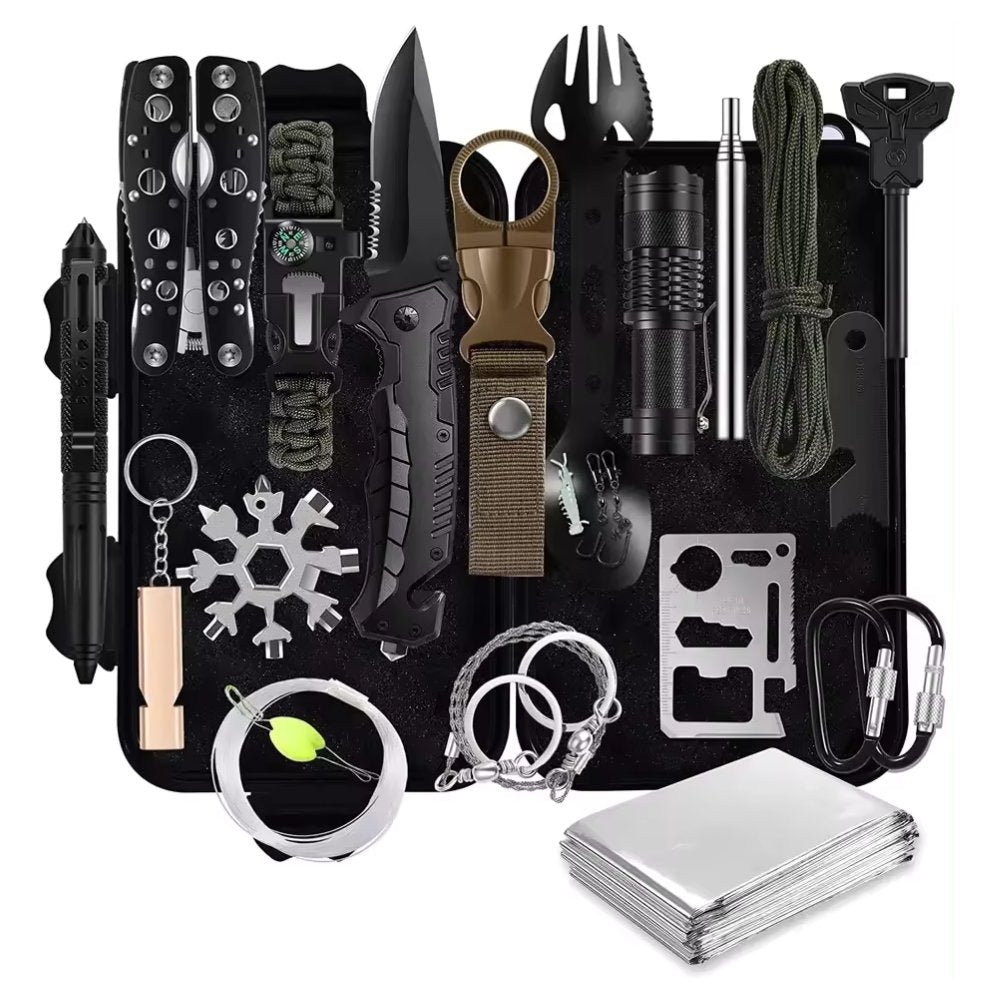 31 Pieces in 1 Bag Survival Gear and Equipment
