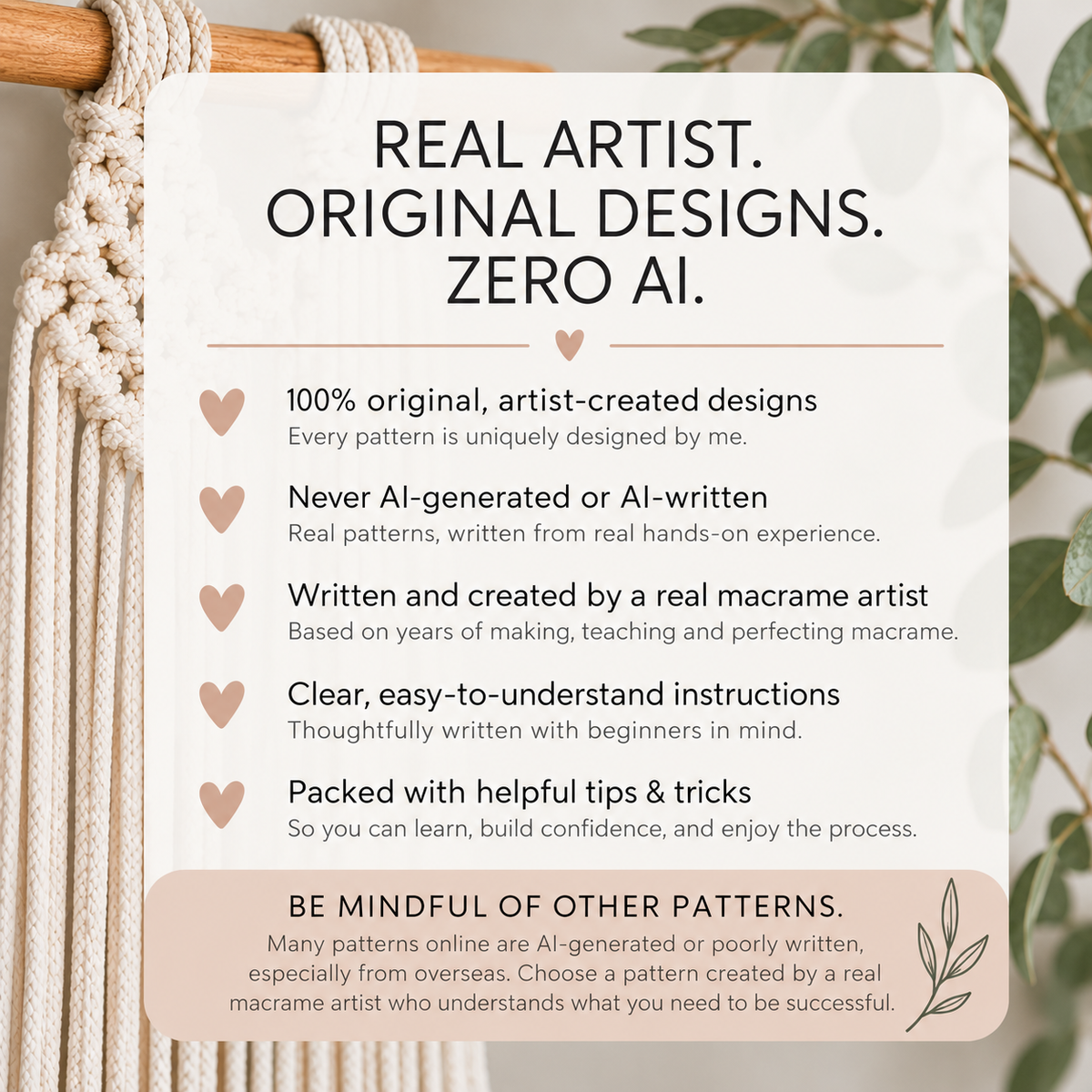 Mastering framed macrame guide. 25 page PDF how to guide for artists.