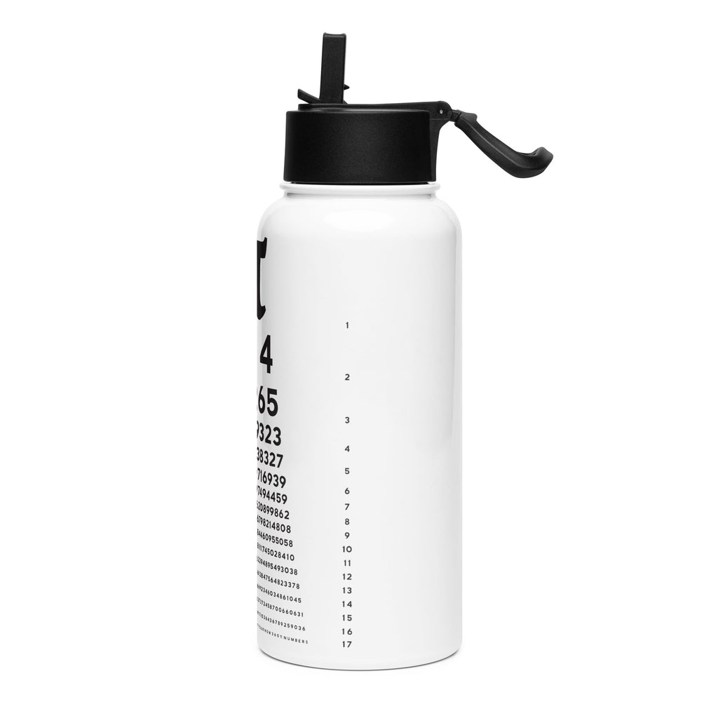 Pi Chart Stainless Steel Water Bottle