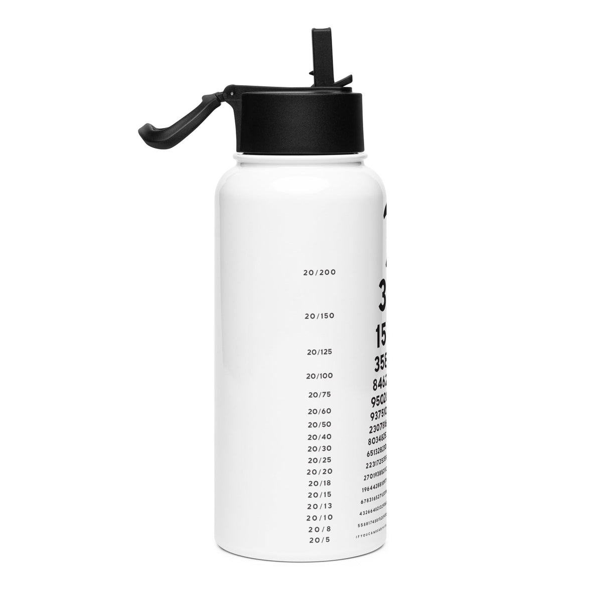 Pi Chart Stainless Steel Water Bottle